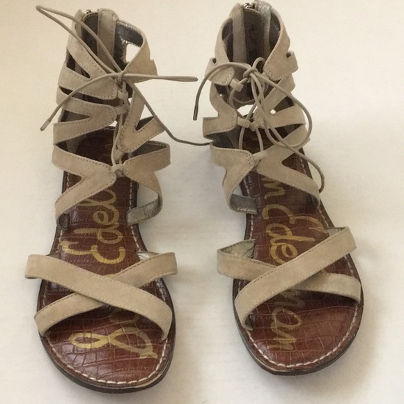 Sam Edelman Shoes - SAM EDELMAN Katya tan suede gladiator sandals